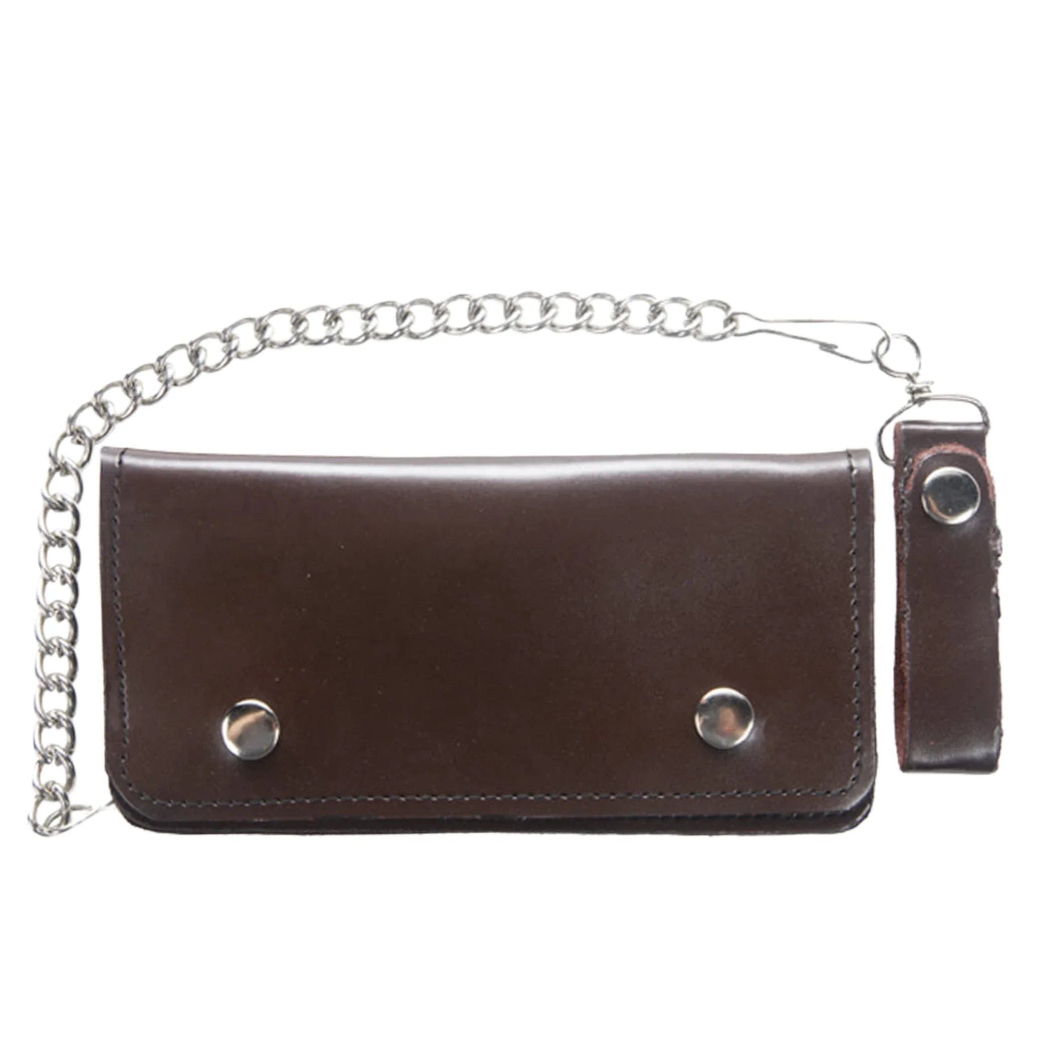 Dream Apparel Brown Bifold Motorcycle Chain Wallet