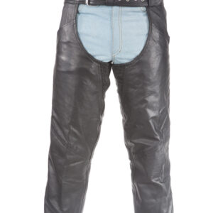 Cowhide Leather Chaps Dream Apparel Soft Touch Zip-Out Liner Black Lacing