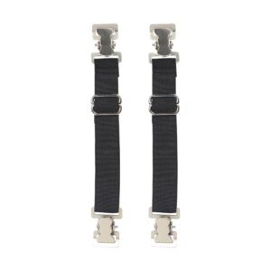 Dream Apparel Heavy-Duty Alligator Teeth Boot Clips Adjustable Elastic Straps