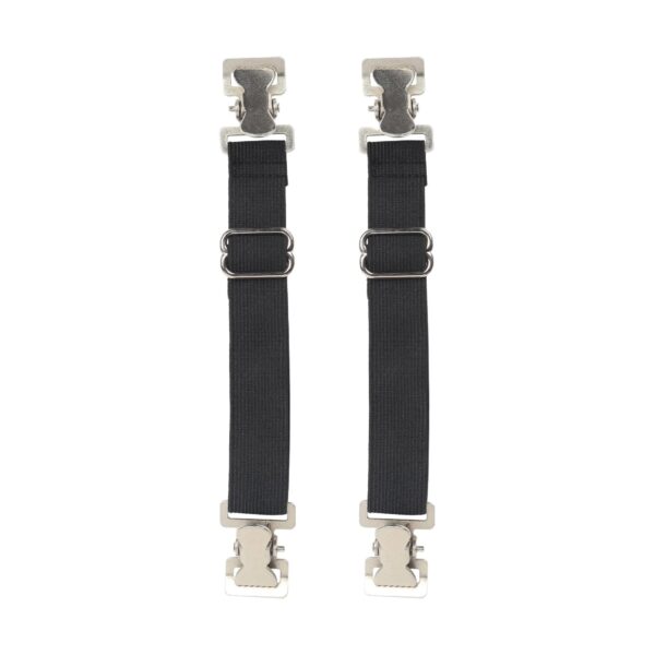 Dream Apparel Heavy-Duty Alligator Teeth Boot Clips Adjustable Elastic Straps
