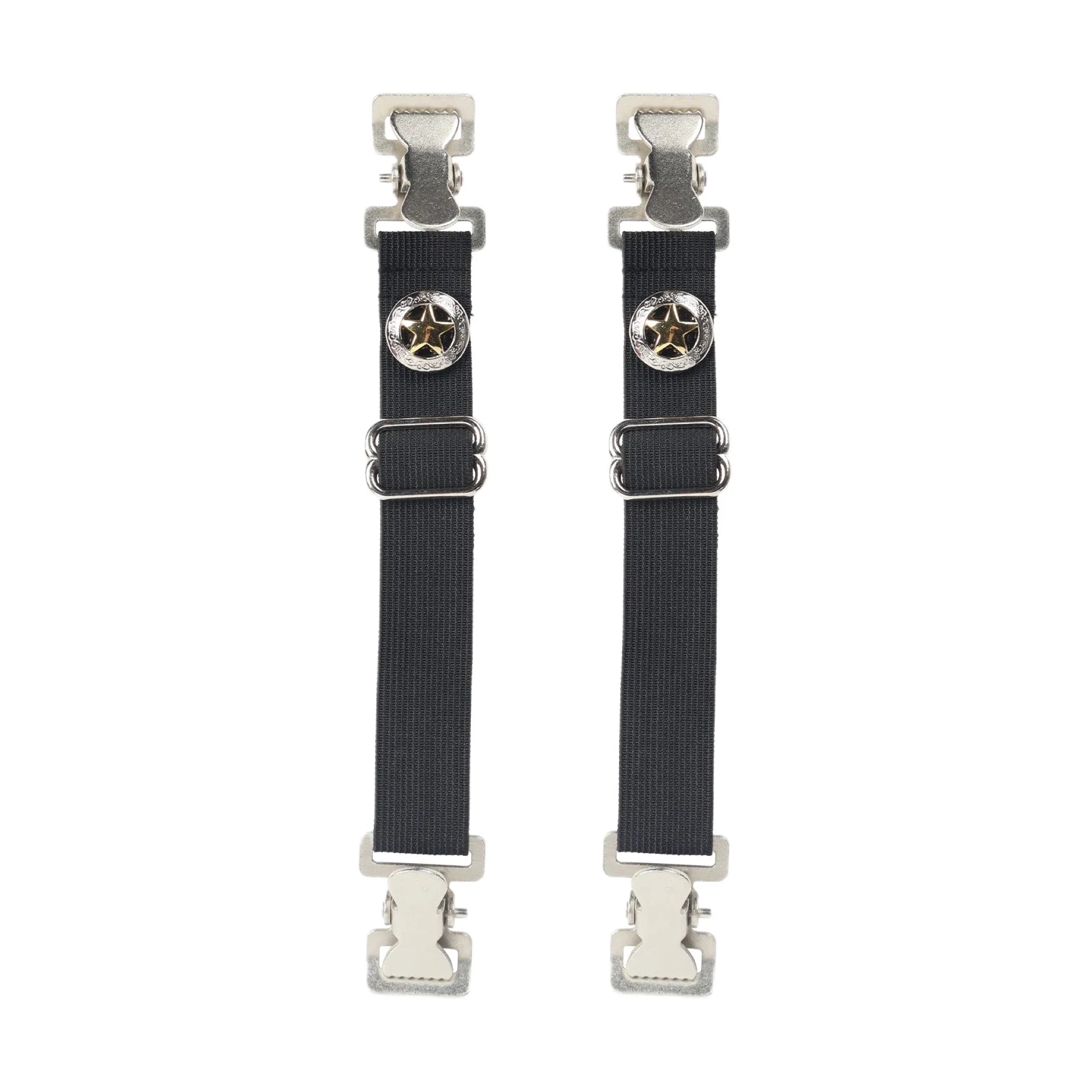 Heavy-Duty Boot Clips Western Texas Star Alligator Teeth Adjustable Straps