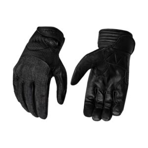 Dream Apparel Leather and Denim combination gloves