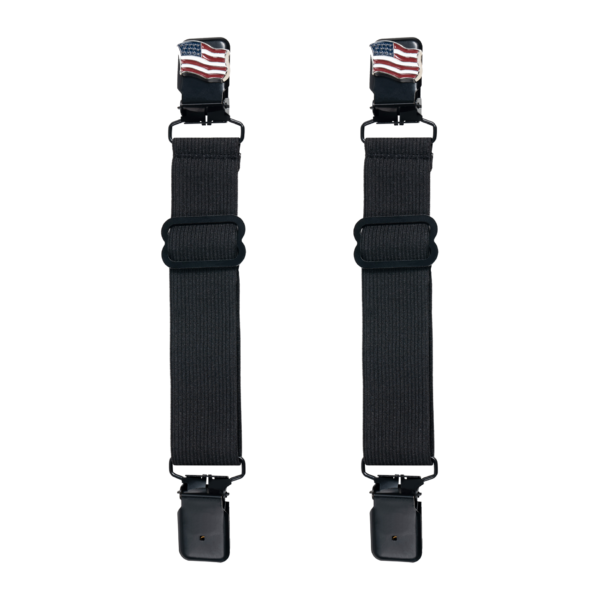 American USA Flag Alligator Boot Clips
