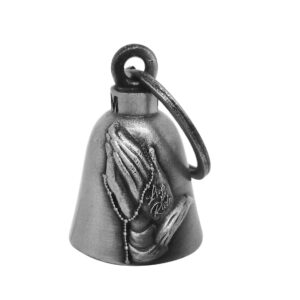 Motorcycle Good Luck Bell Dream Apparel Praying Hands 3D Magnesium Alloy