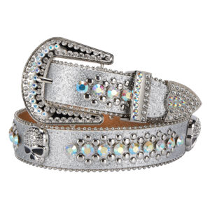 Western Rhinestone Belt Dream Apparel Faux Leather Adjustable Medium Large XL