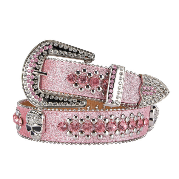 Western Style Rhinestone Belt Dream Apparel Pink Bling Medium Large XL
