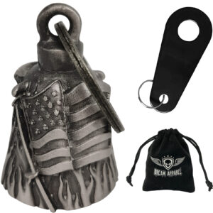 Motorcycle Bell Dream Apparel USA Flag 3D Magnesium Alloy Light Weight