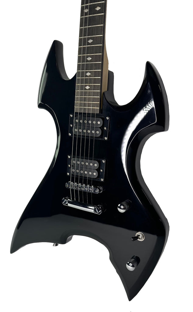 43 Inch Heavy Metal Electric Guitar 24-Fret Humbuckers Maple and Rosewood - Image 2