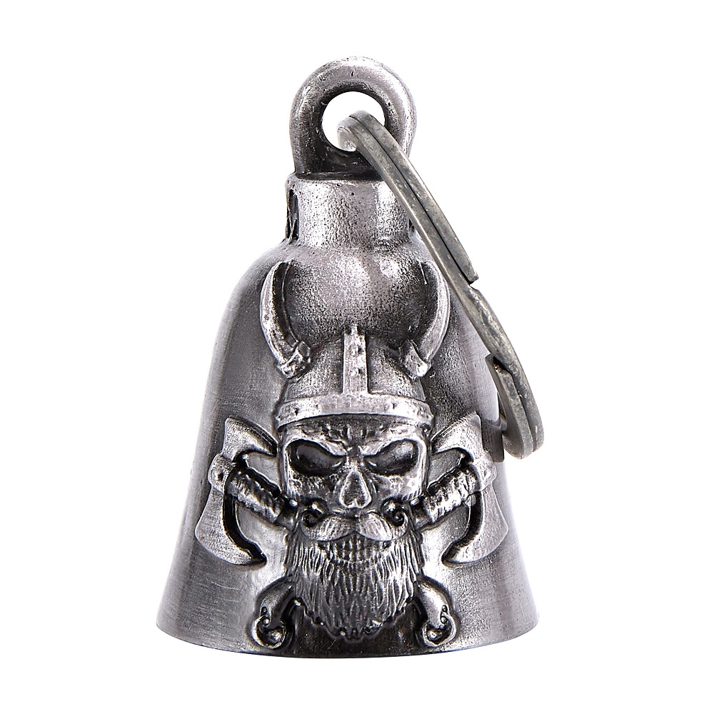 Motorcycle Bell Viking Warrior Crossed Axes Magnesium Alloy Lucky Charm - Image 2