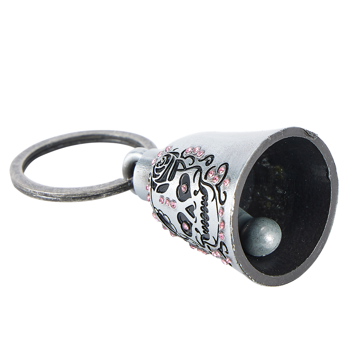 Motorcycle Bell Dream Apparel Skull Pink Rhinestone Good Luck Lightweight - Image 2