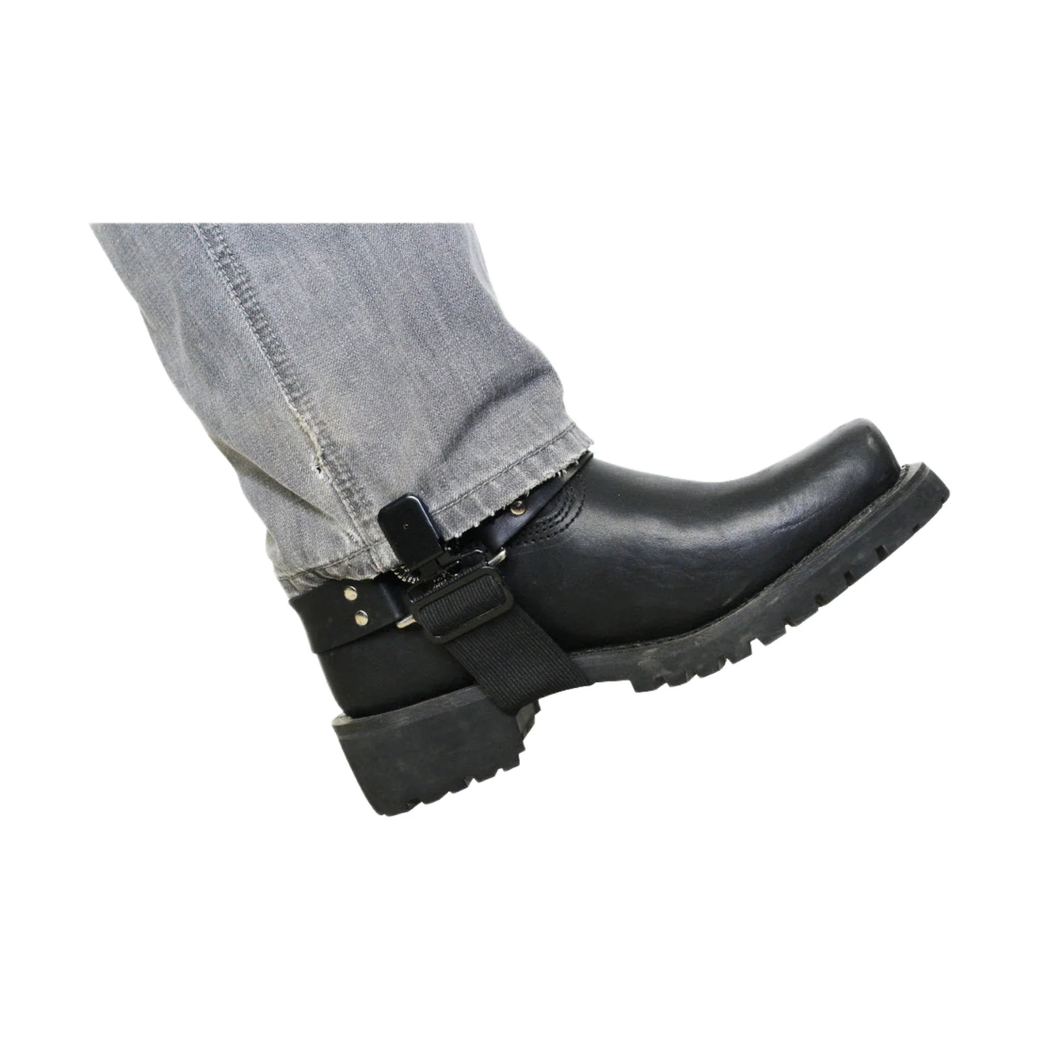 Nickled Buffalo Head Alligator Boot Clips - Image 2