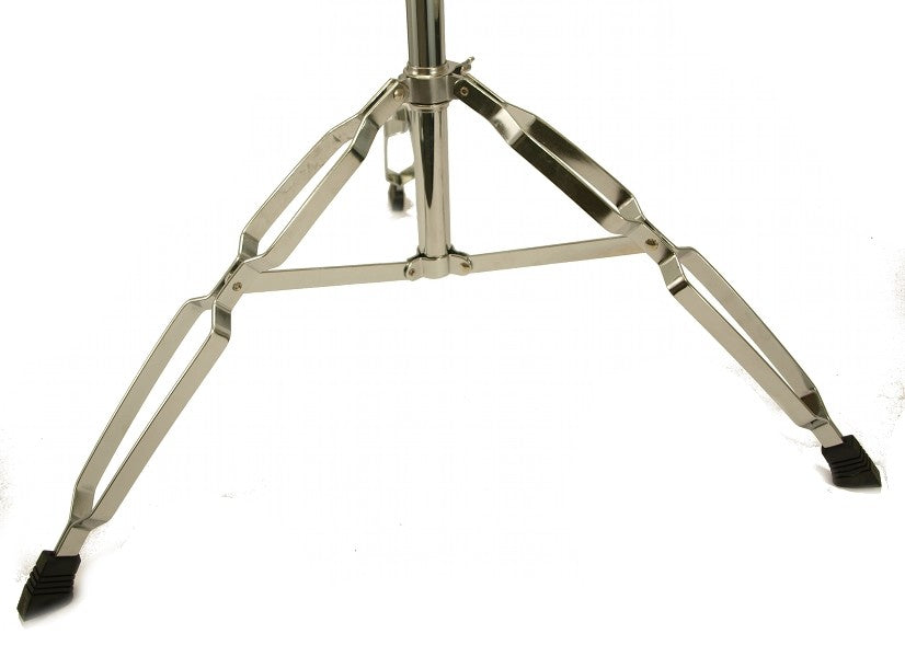 Straight Cymbal Stand 5' Heavy Duty Chrome Double Braced Tripod Anti Skid - Image 3
