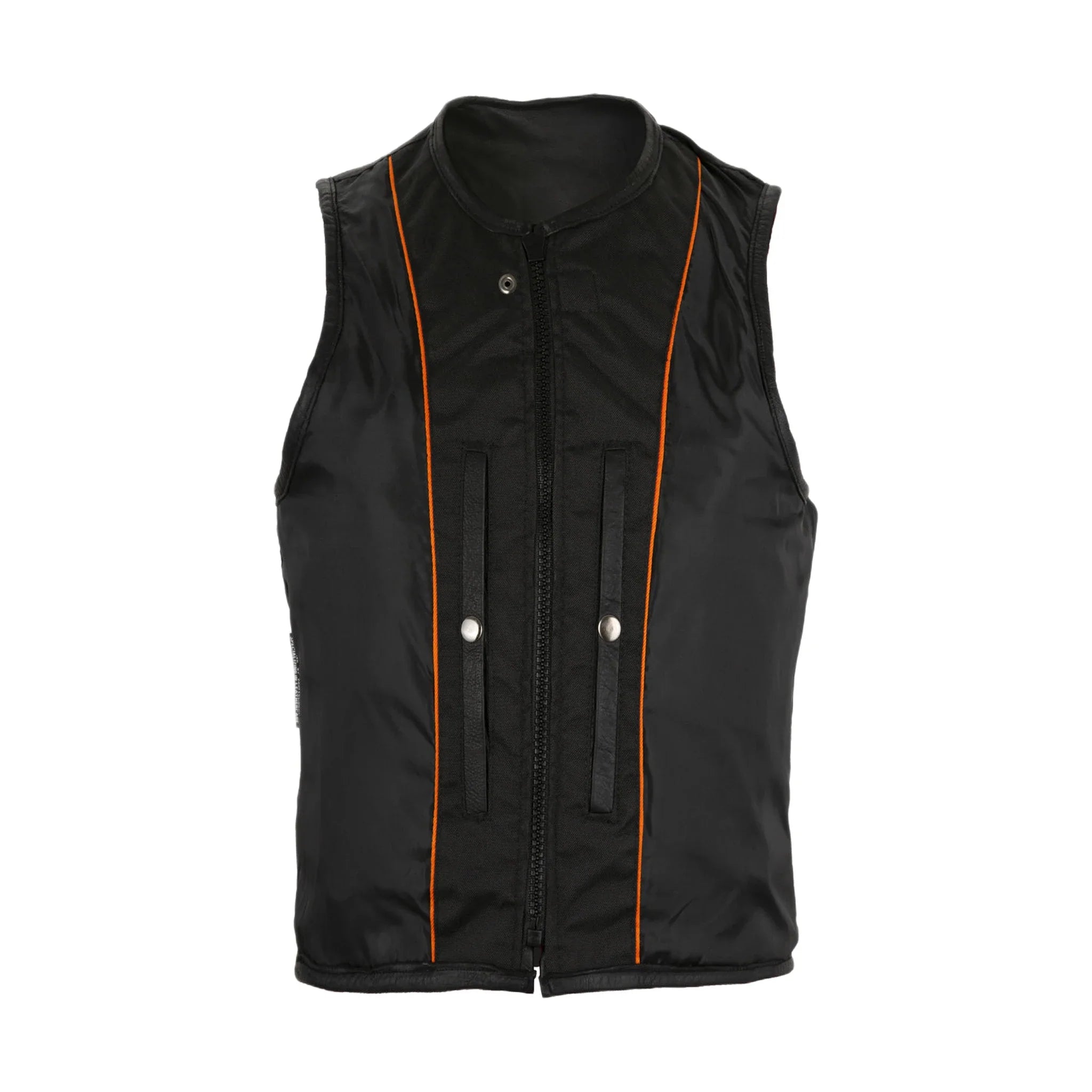 Dream Apparel Women Leather Vest with side straps Conceal Carry Motorcycle Vest - Image 3