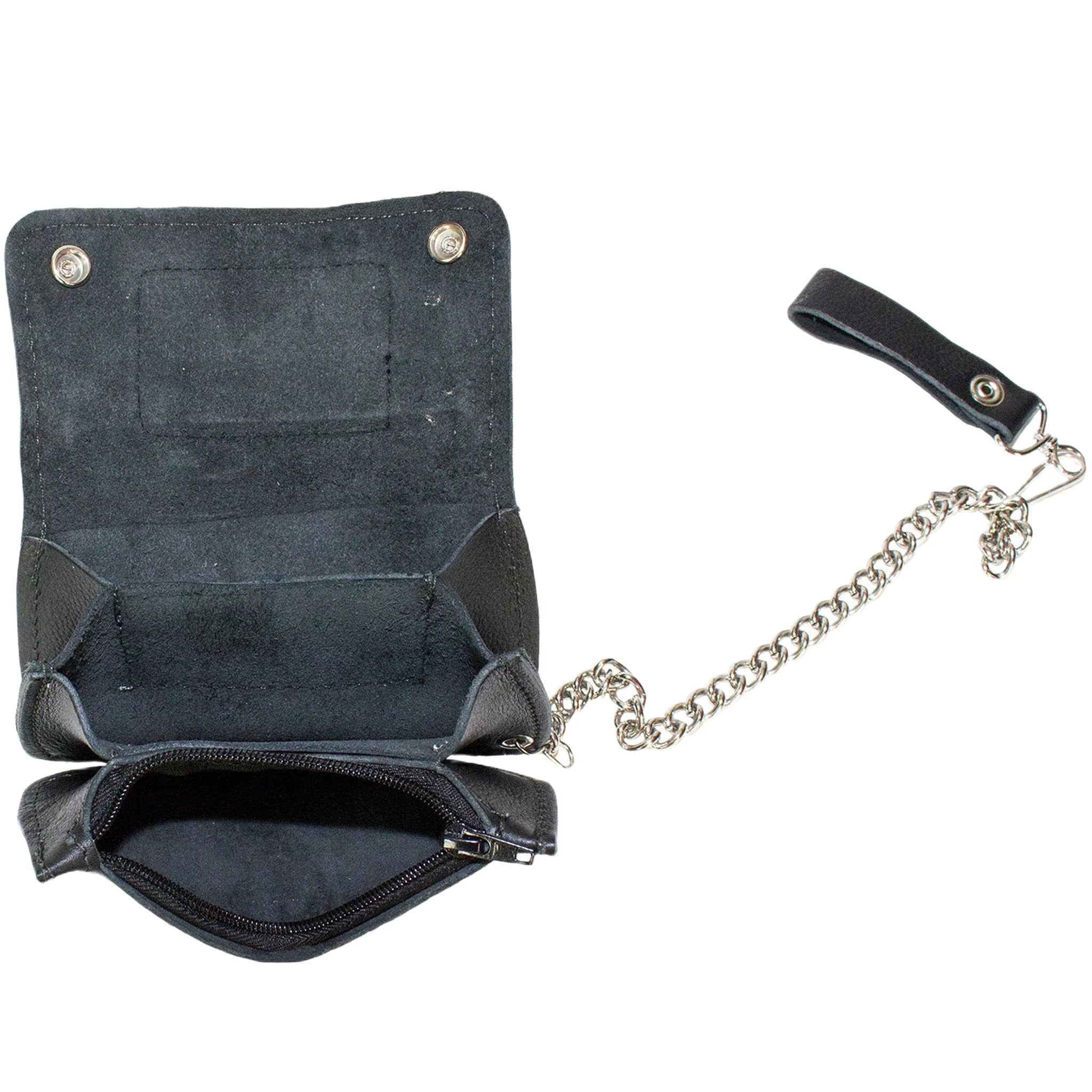 Leather Chain Wallet W/ USA Flag - Image 3