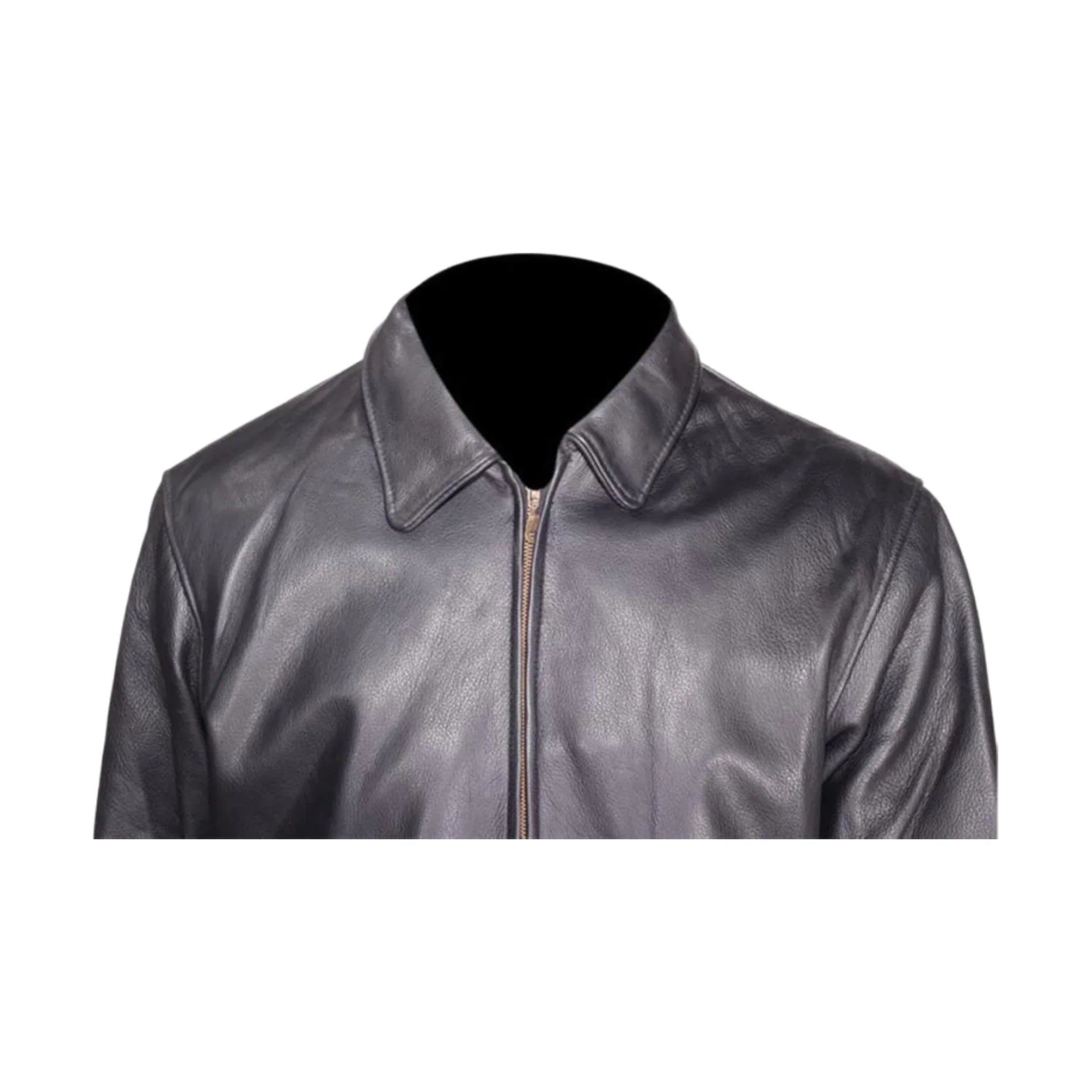 Mens Classic Leather Jacket Dream Apparel Heavy Duty Cowhide With Fur Lined Vest - Image 3