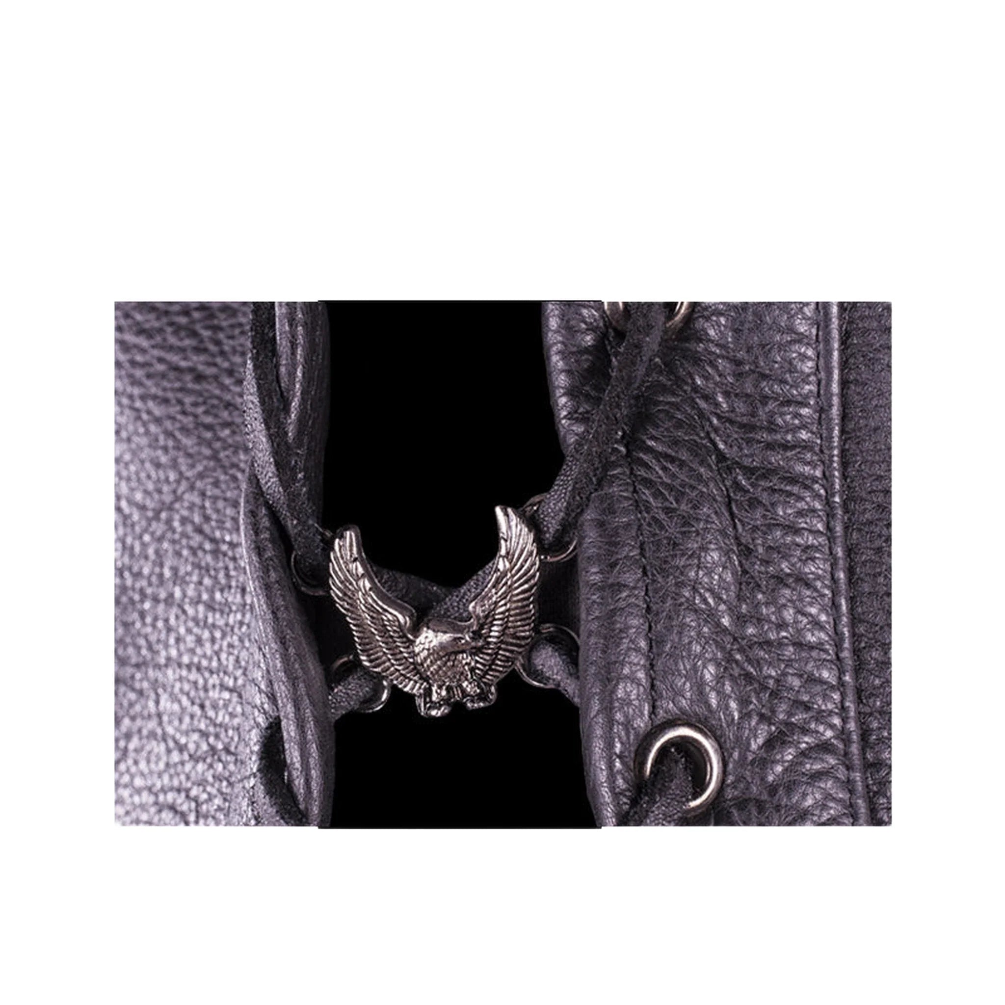 Lace Up Soaring Eagle Charm for Vest Jacket Boots - Image 3