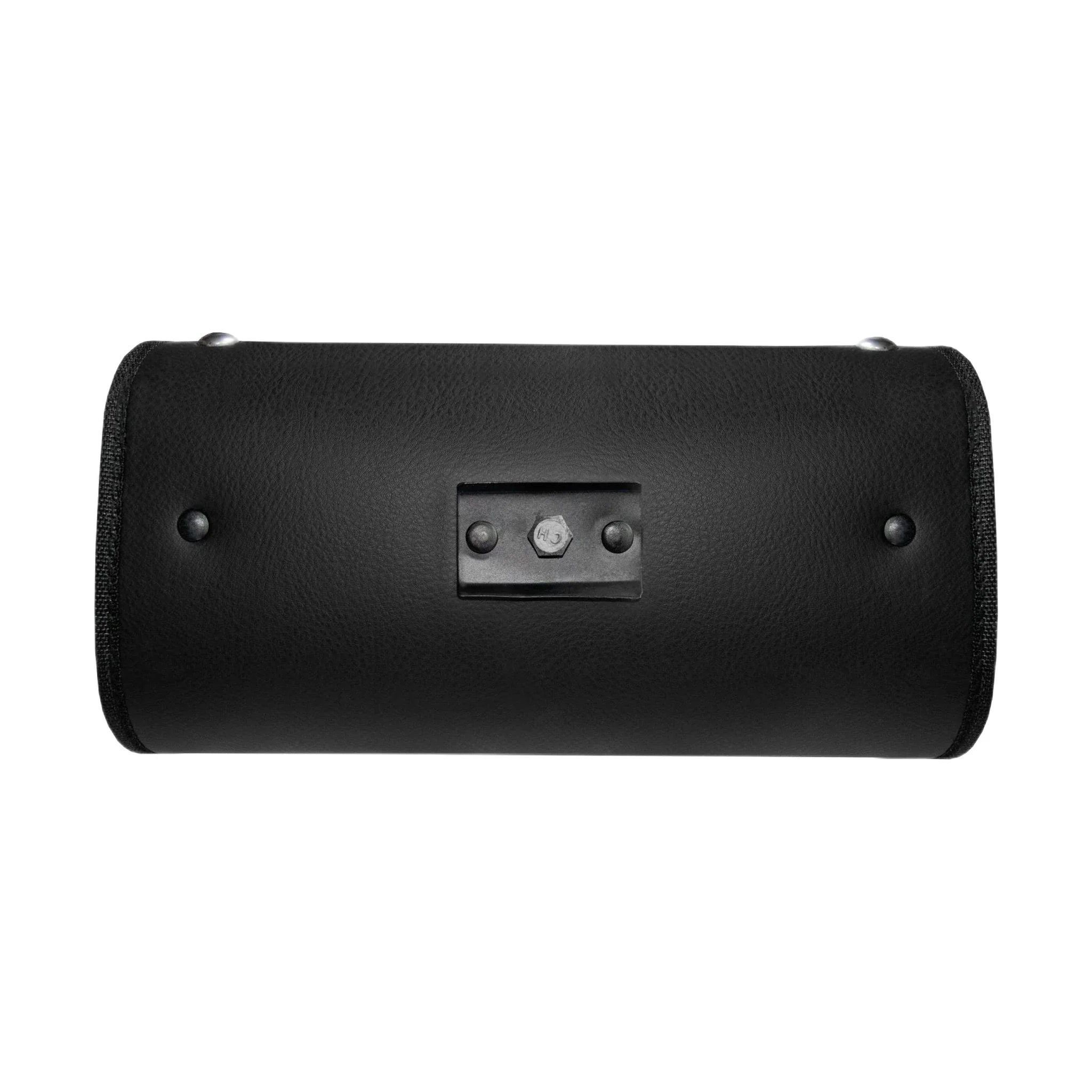Authentic Black Leather Motorcycle Windshield Bag With Stud - Image 4