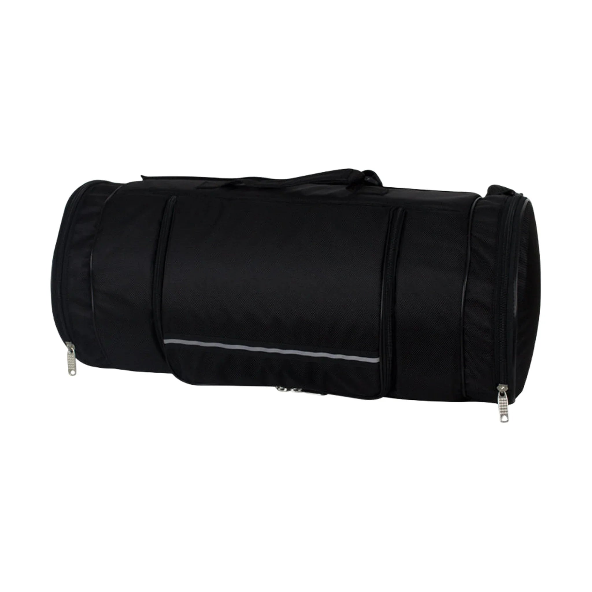 Black Triple Compartment Sissybar Bag - Image 4
