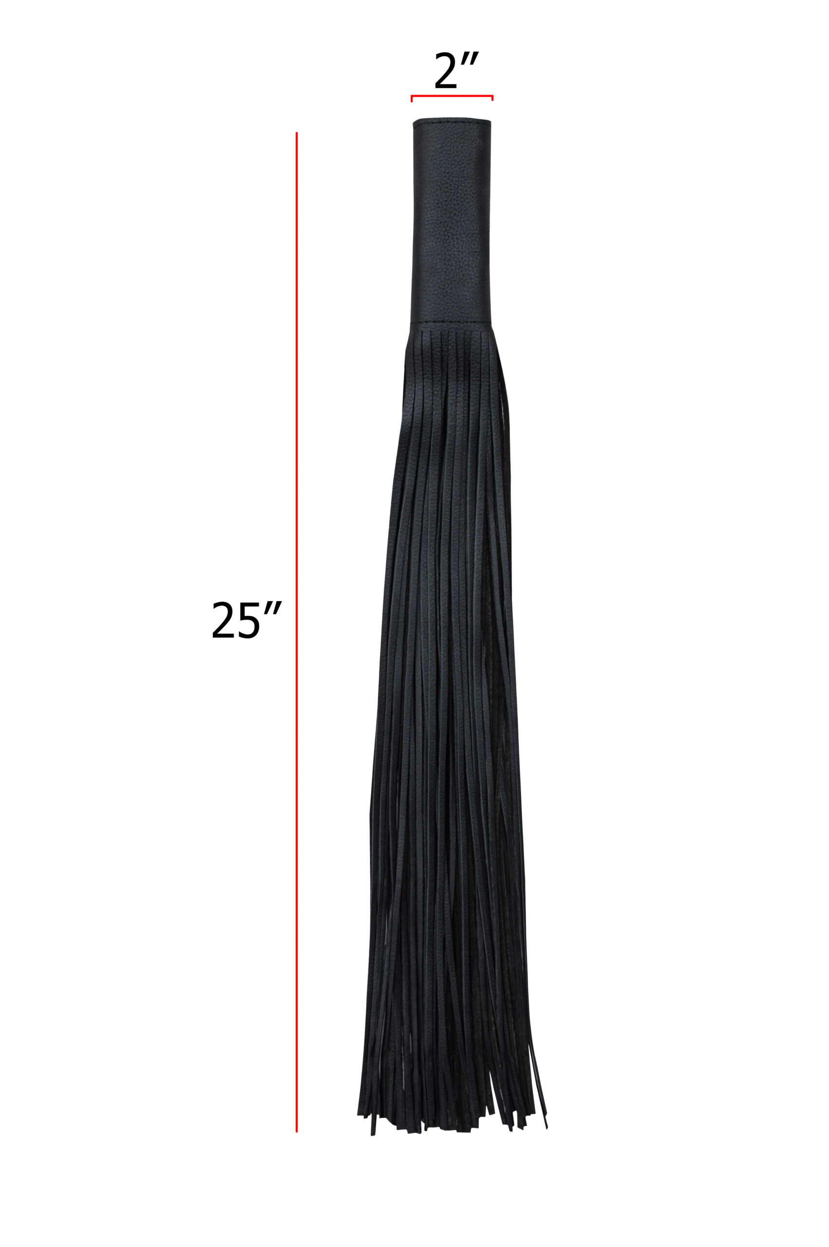 Handlebar Covers Dream Apparel Black Naked Cowhide Leather 22.5 Inch Fringe - Image 4
