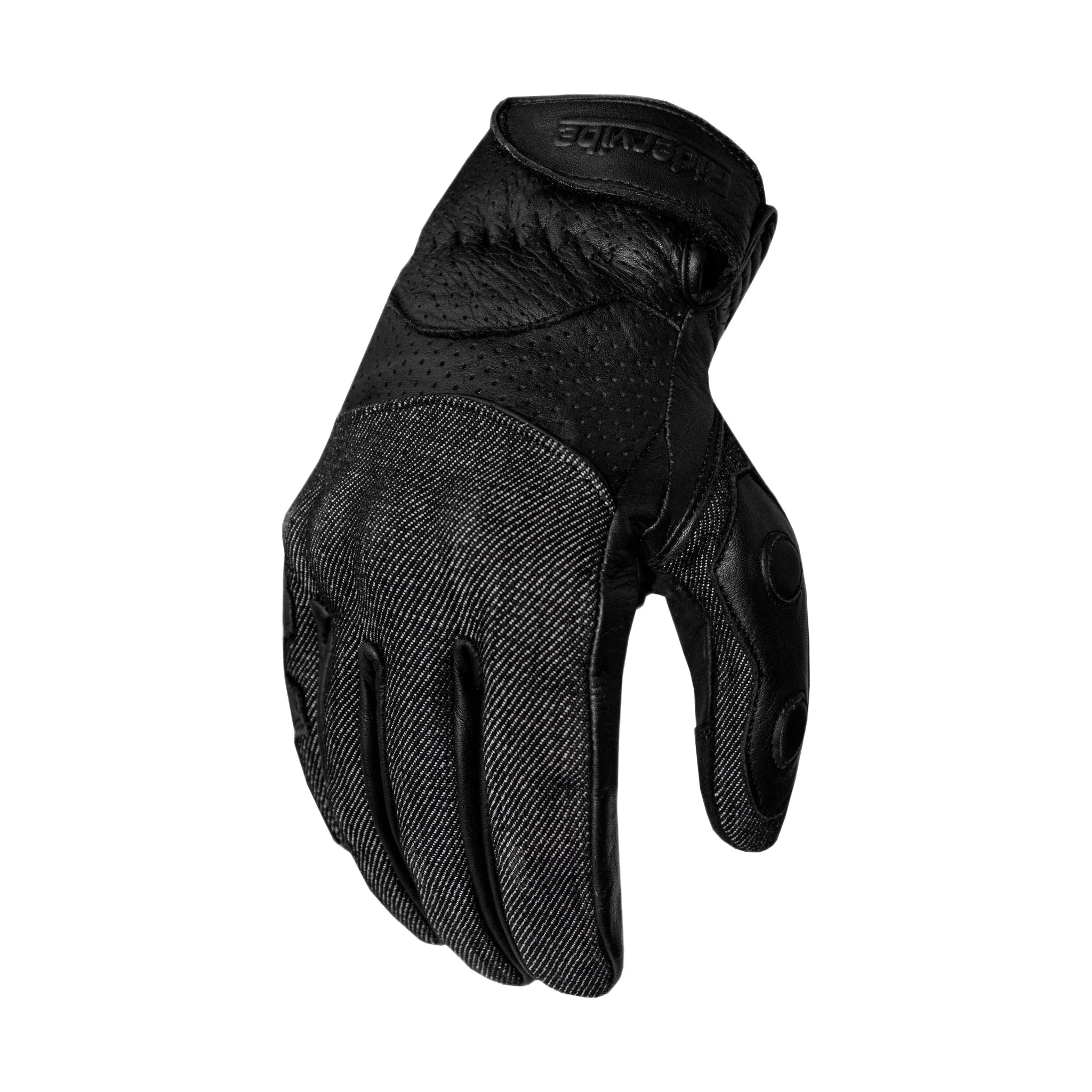 Dream Apparel Leather and Denim combination gloves - Image 4