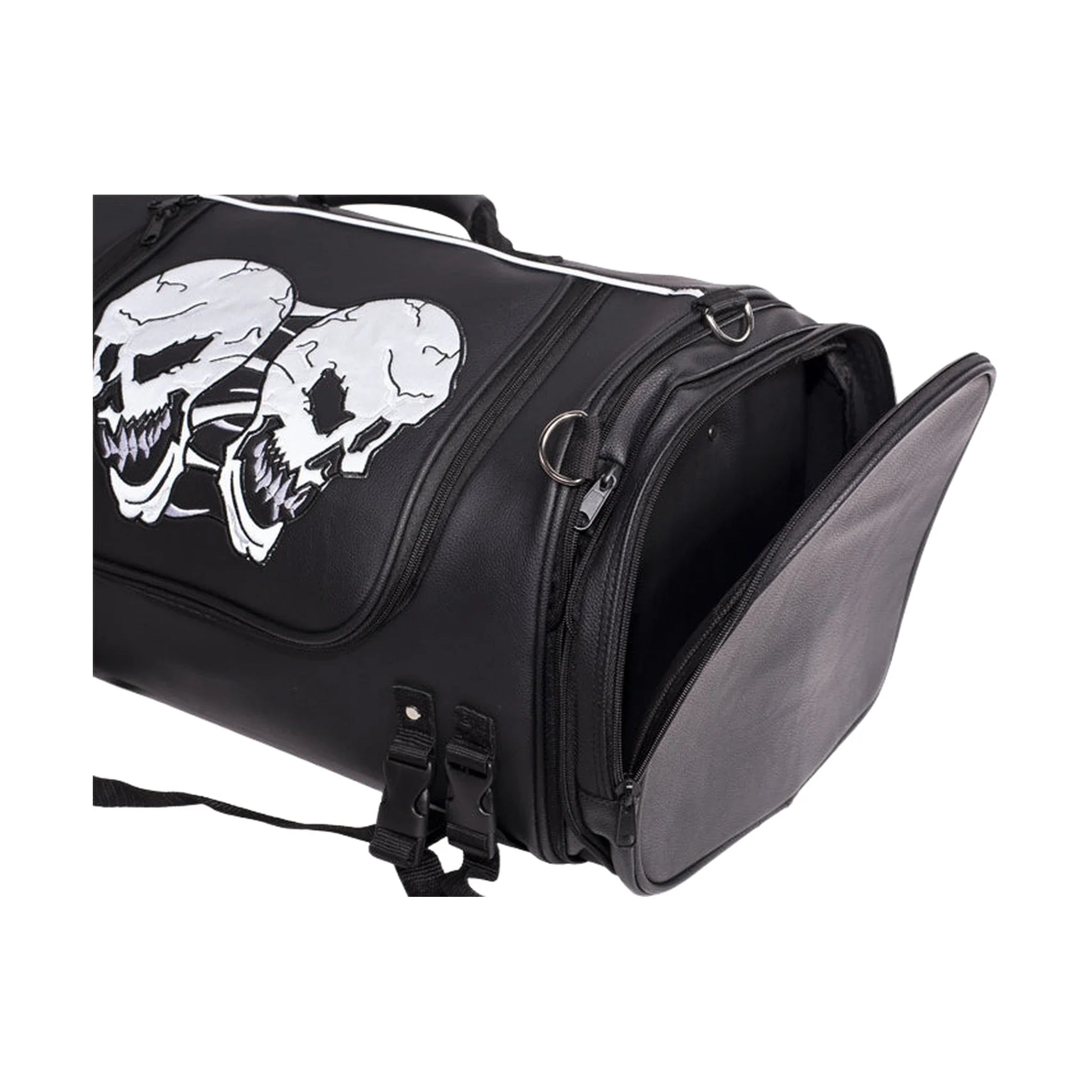 Motorcycle Sissy Bar Bag / Trunk With Skull - Image 4
