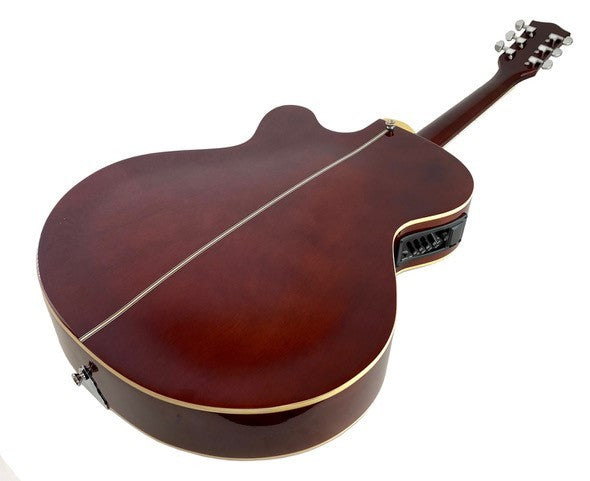 RESONATOR GUITAR Acoustic-Electric SEPELE SPRUCE Single Cutaway Steel Pan Blues - Image 4