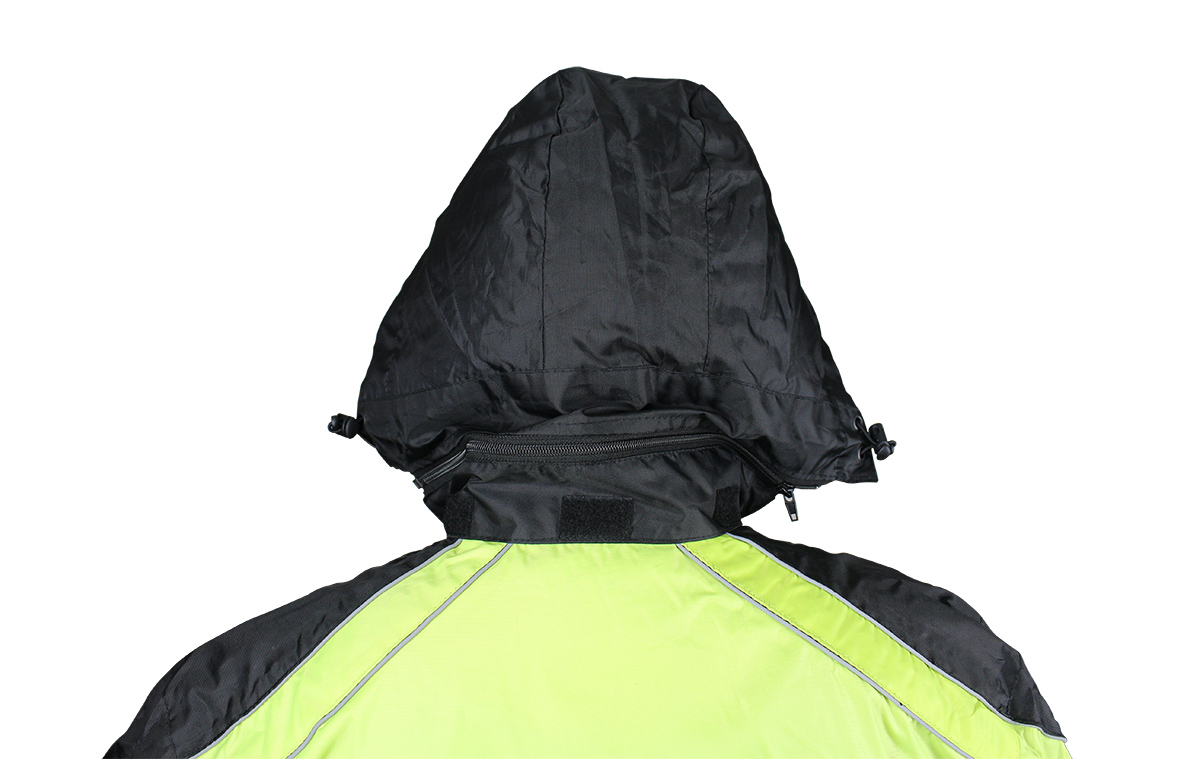 Two-Piece Black Fluorescent Waterproof Rain Suit by Dream Apparel - Image 5