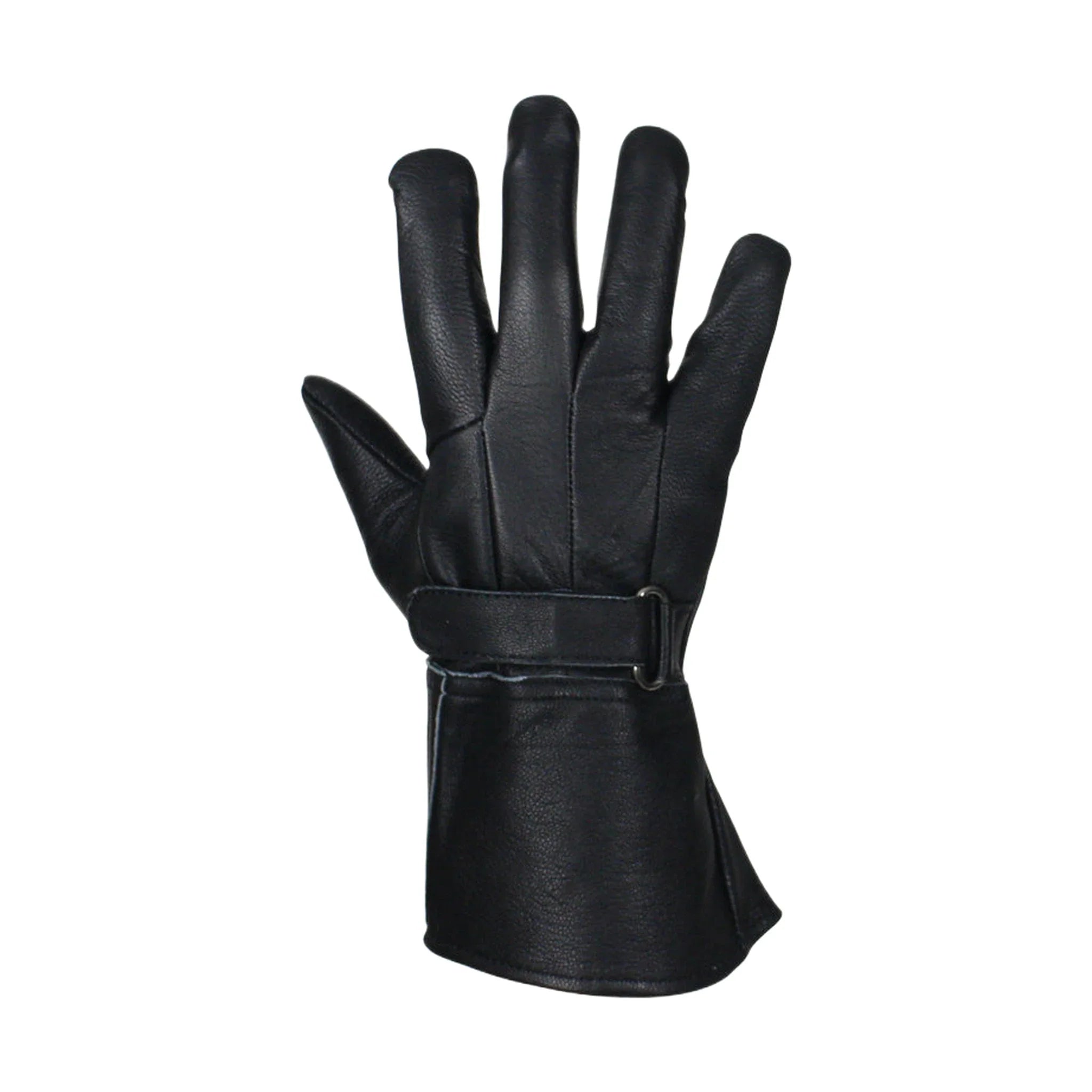 Full Finger Deer Skin Motorcycle Gloves - Image 5