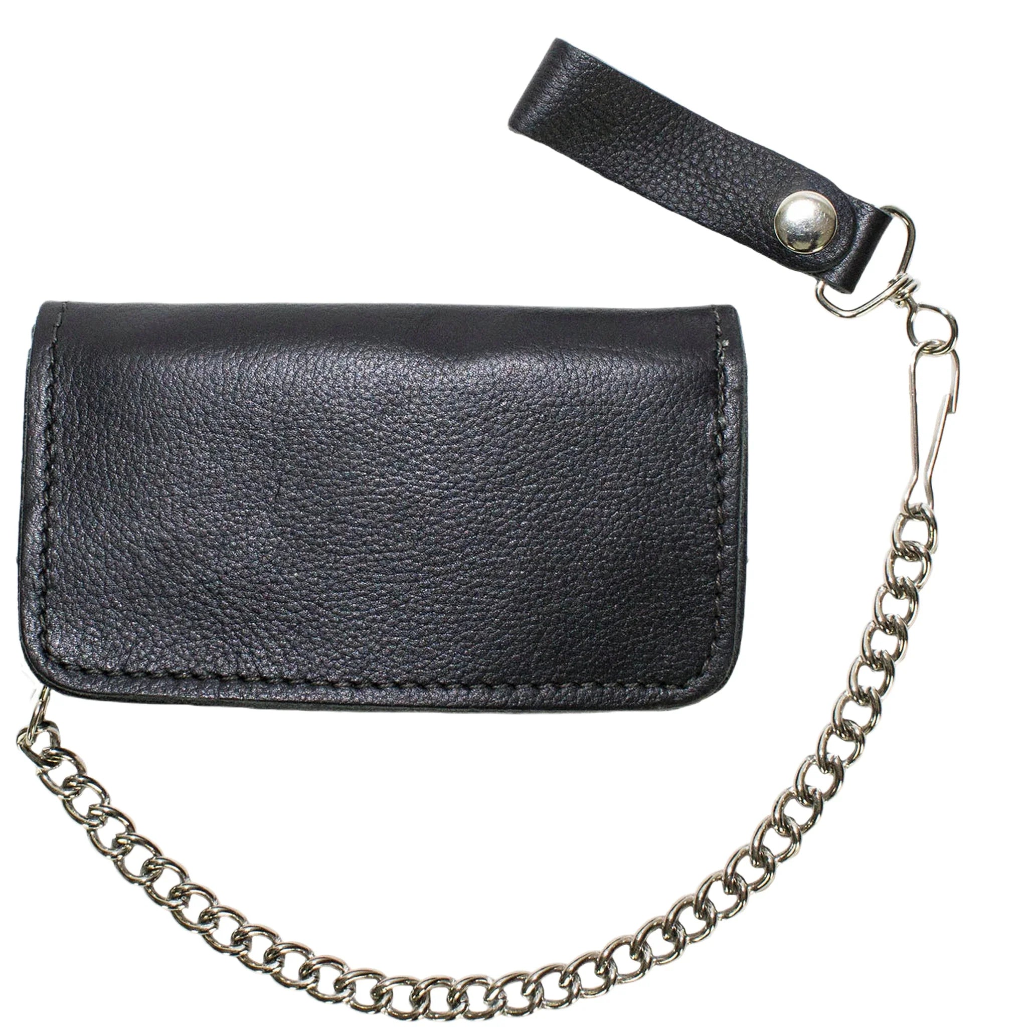 Leather Chain Wallet W/ USA Flag - Image 5