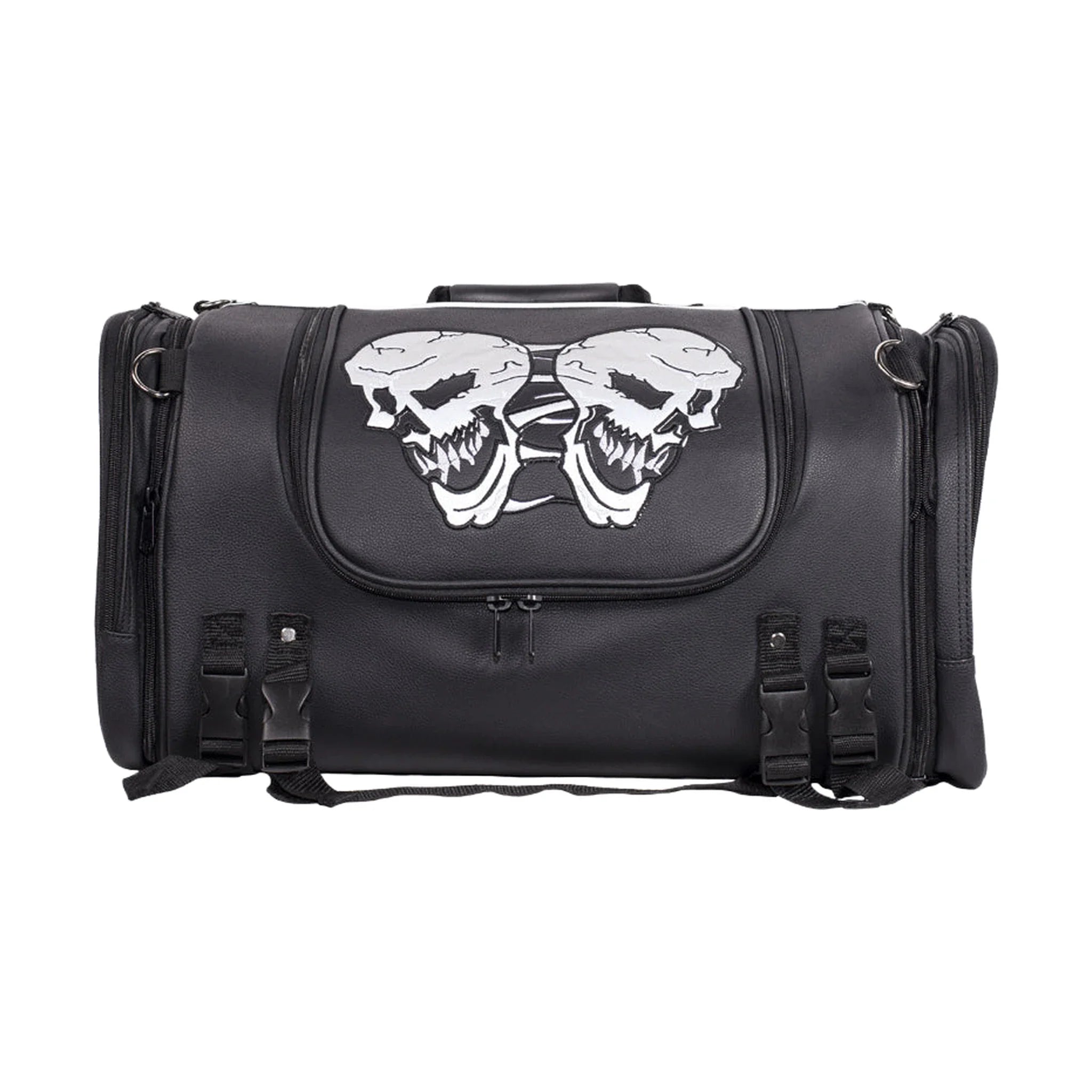 Motorcycle Sissy Bar Bag / Trunk With Skull - Image 5
