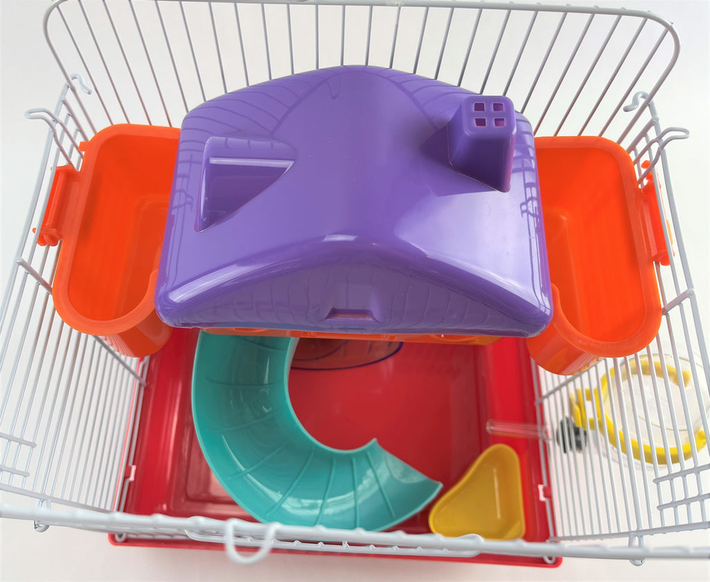 Hamster Small Rodent Cage Habitat Playhouse Gerbil Mouse Mice + Accessories New - Image 5