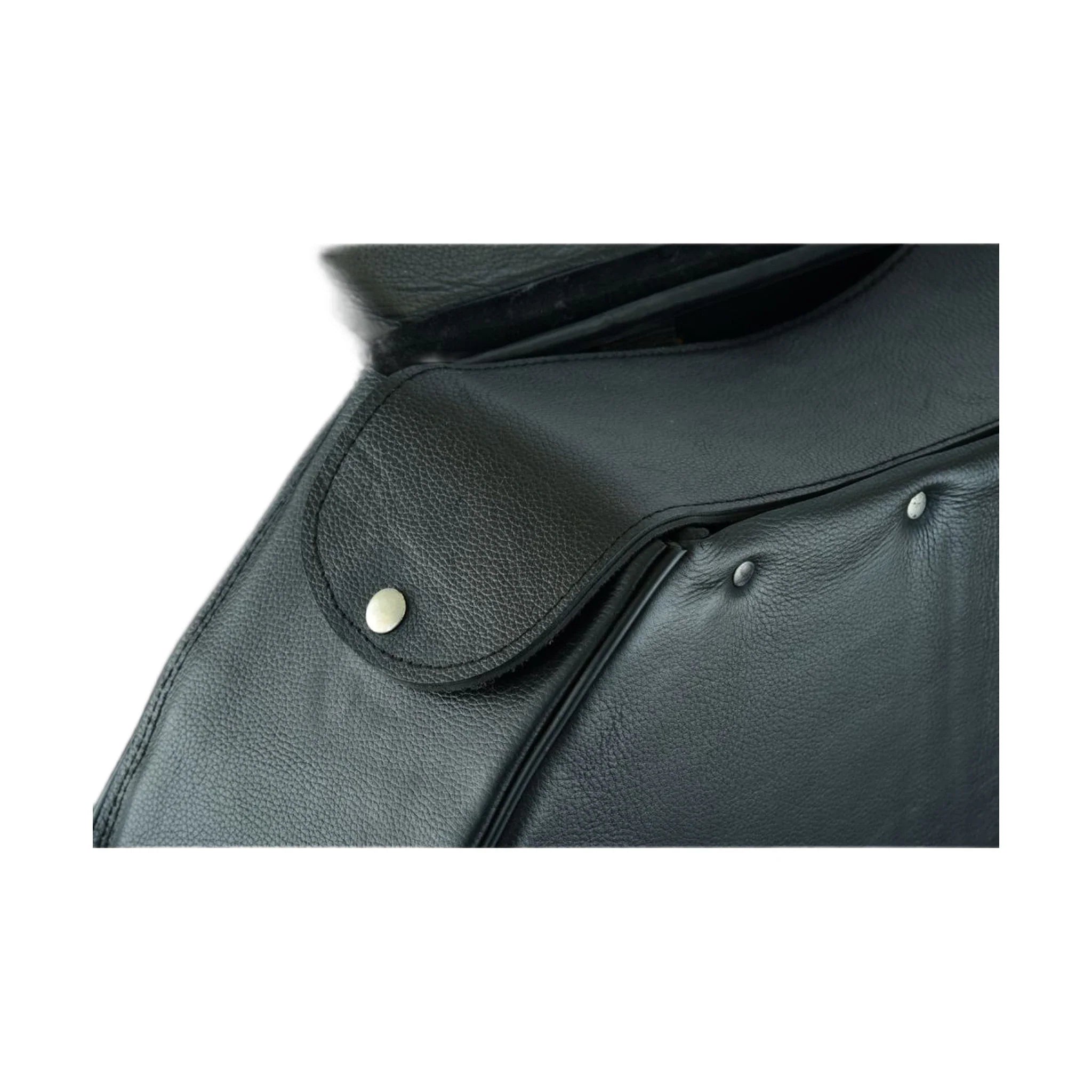 Genuine Naked Leather Concealed Carry Saddlebag with Flame - Image 6