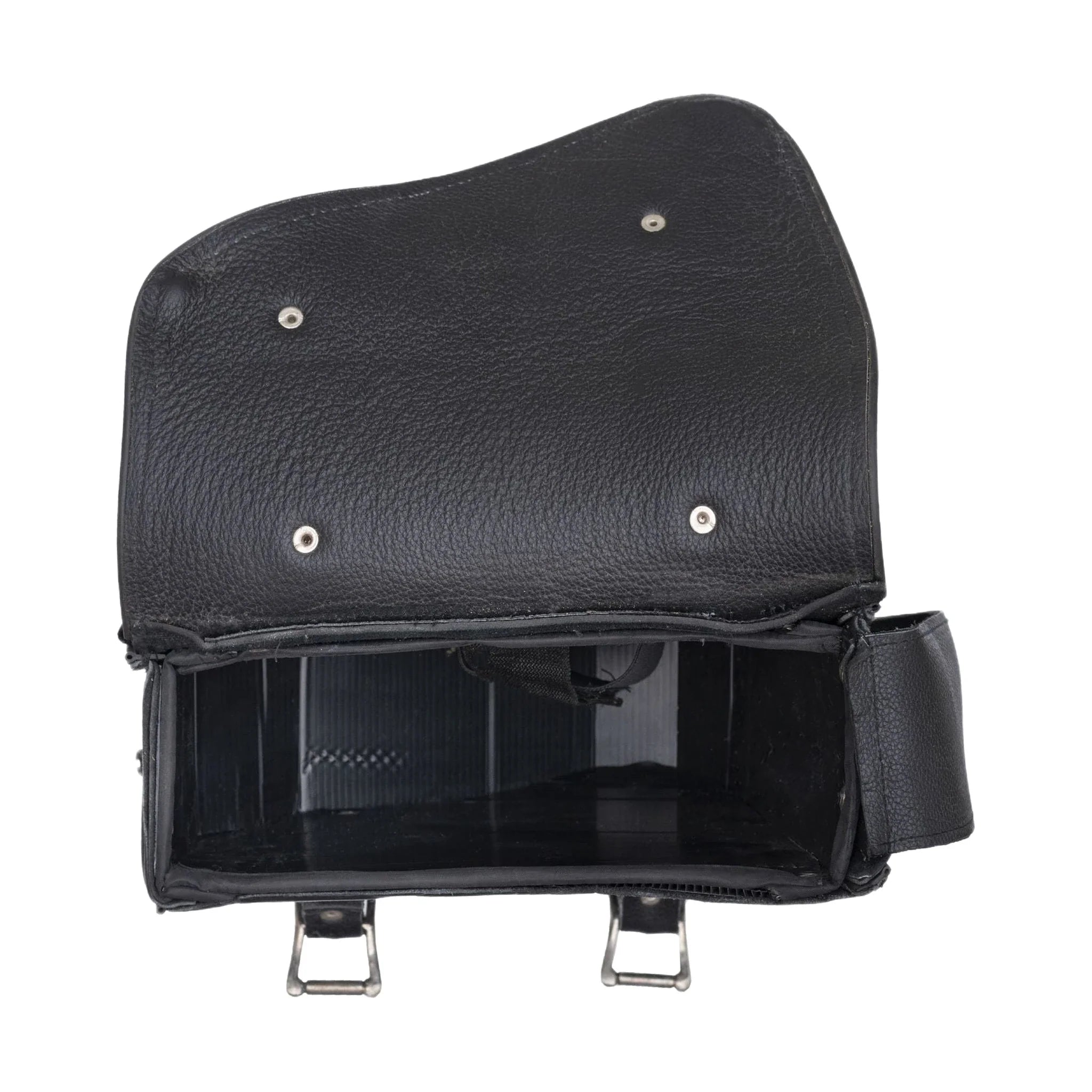 Leather Solo Swing Arm Bag Left Side - Image 6
