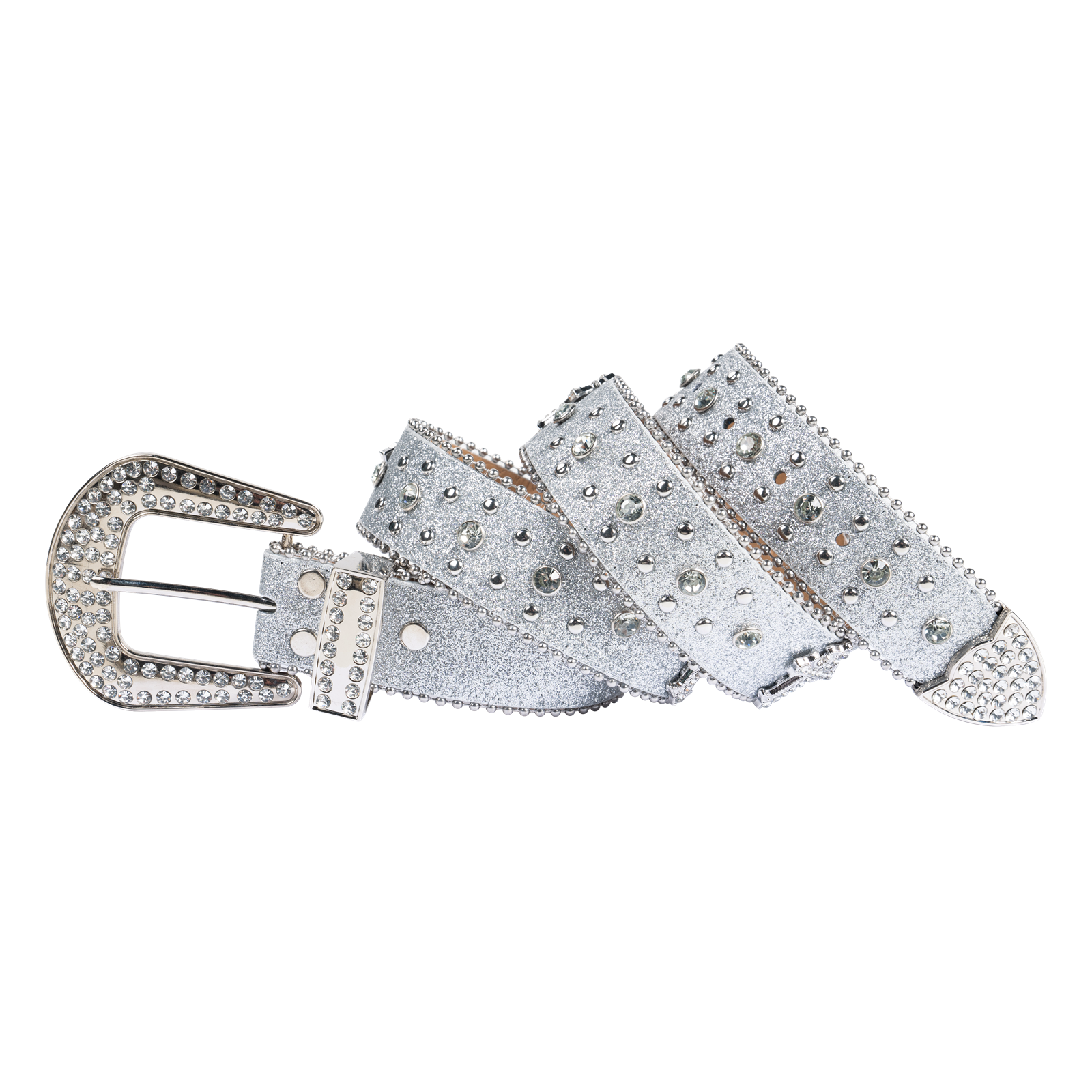 Western Rhinestone Belt Dream Apparel Faux Leather Crystal Bling Medium Large XL - Image 8