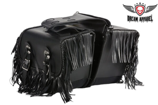 PVC Motorcycle Saddlebag Heavy Duty Quick Release Universal Fit Waterproof Lock