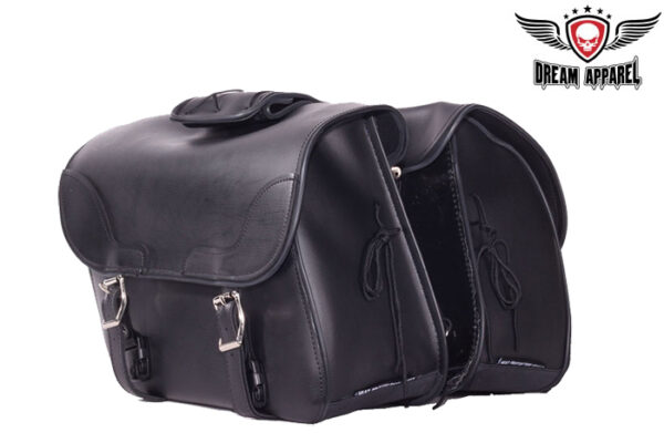PVC Motorcycle Saddlebag Universal Fit Waterproof Heavy Duty Zip Off Bag