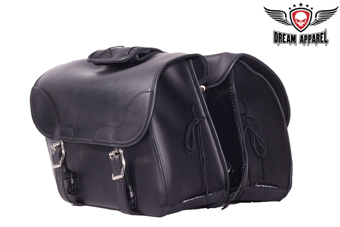 PVC Motorcycle Saddlebag Universal Fit Waterproof Heavy Duty Zip Off Bag