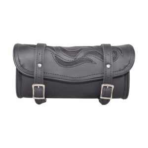 Motorcycle Tool Bag with Flames 12"