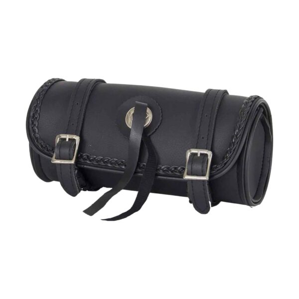 Dream Apparel 12" PVC Motorcycle Tool Bag With Braid & Concho