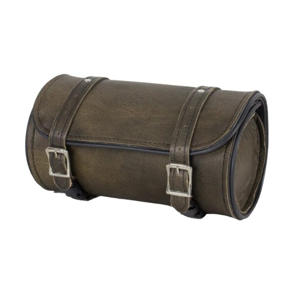 Dark Brown Leather Motorcycle Tool Bag