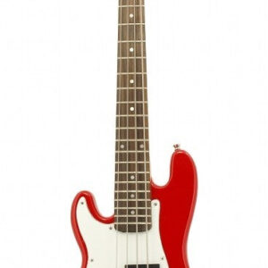 Left Handed Electric Bass Guitar Red - Small Scale 36" Inch Childrens Mini Kids