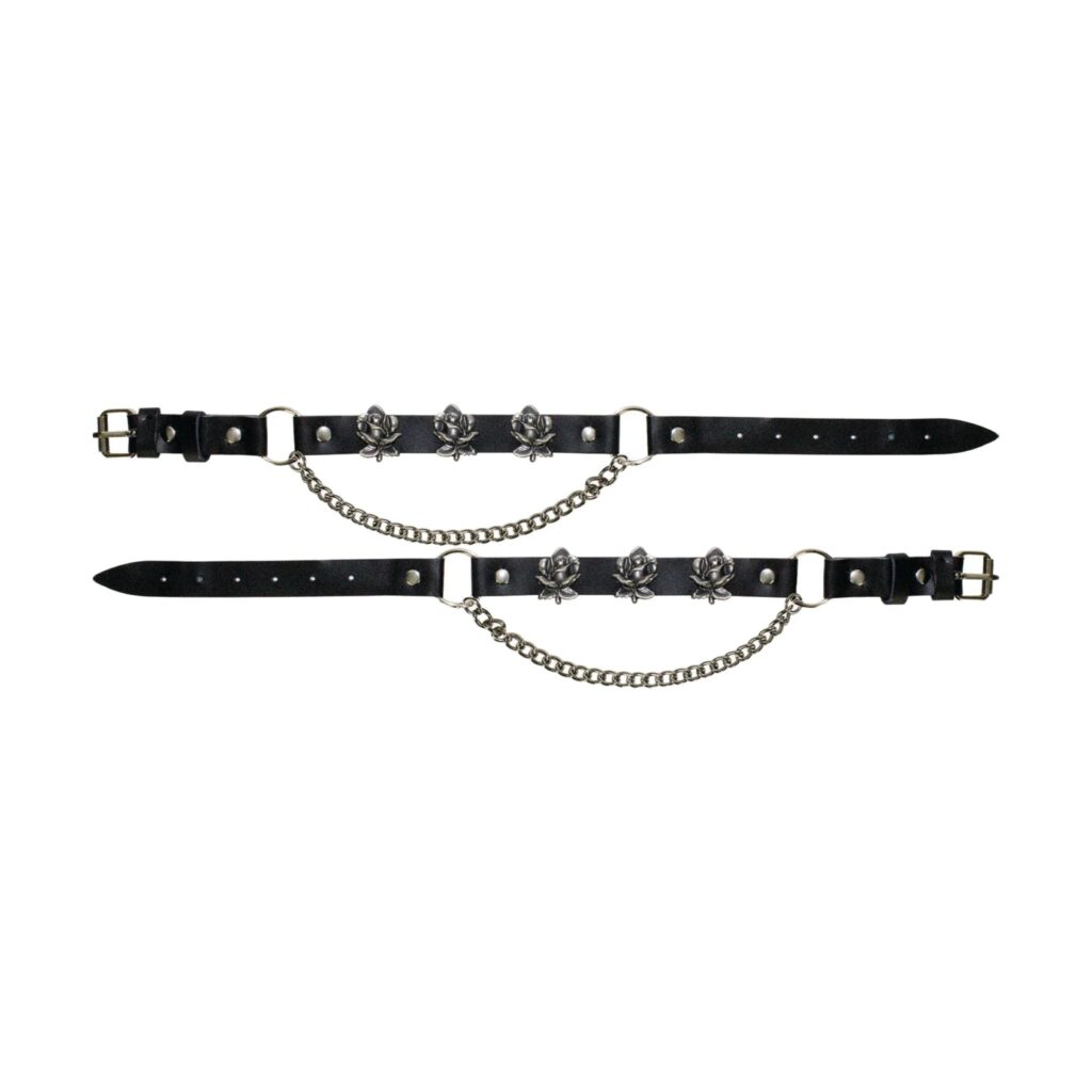 Detailed Rose Boot Chains