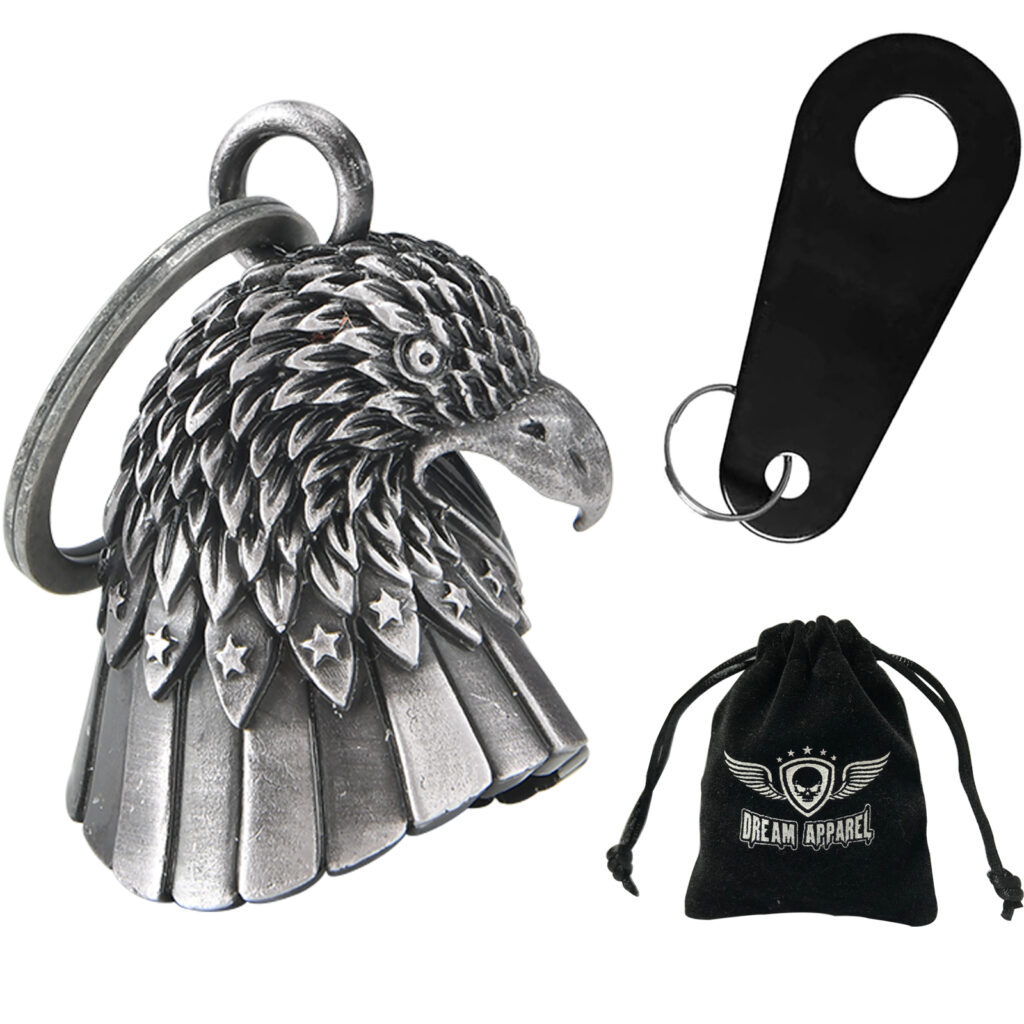 Motorcycle Bell Dream Apparel Eagle Head Metal Bike Accessory