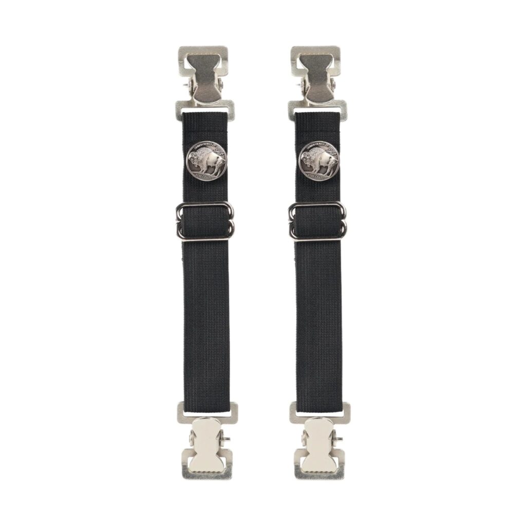 Heavy-Duty BUFFALO Alligator Teeth Boot Clips with Adjustable Elastic Straps