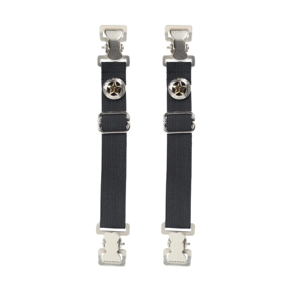 Heavy-Duty Boot Clips Western Texas Star Alligator Teeth Adjustable Straps