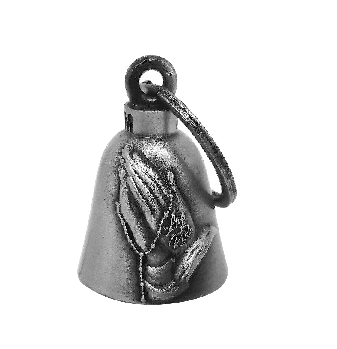 Motorcycle Good Luck Bell Dream Apparel Praying Hands 3D Magnesium Alloy