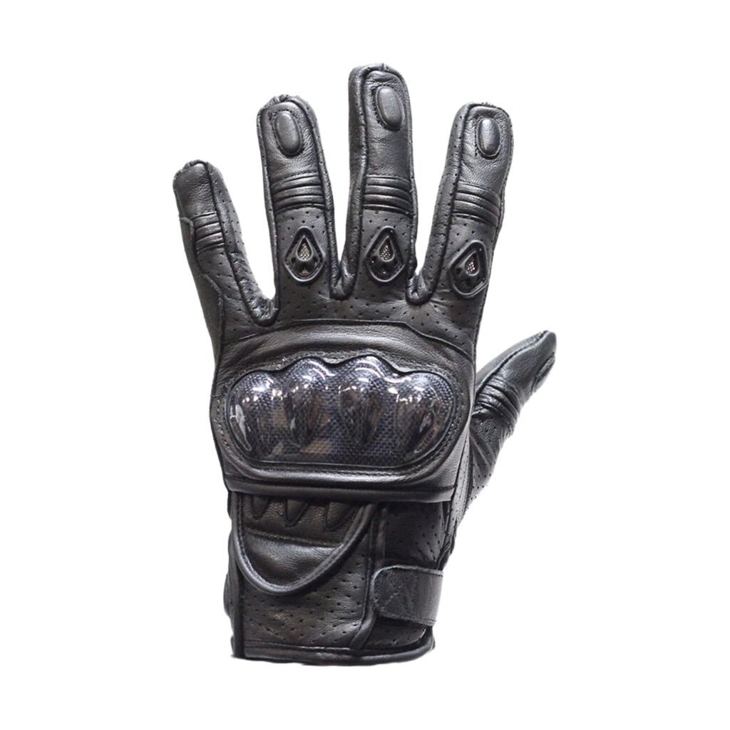 Men's Padded Black Racing Gloves