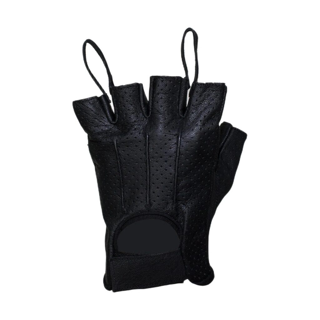 Nappa Leather Fingerless Riding Gloves