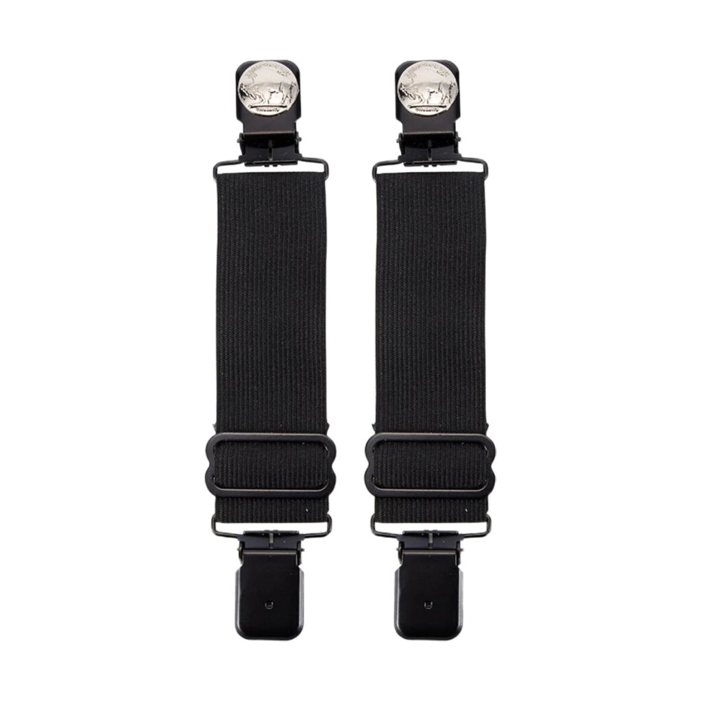Nickled Buffalo Head Alligator Boot Clips