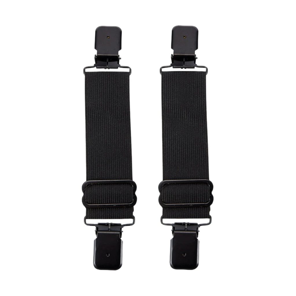 Plain Black Alligator Boot Clips